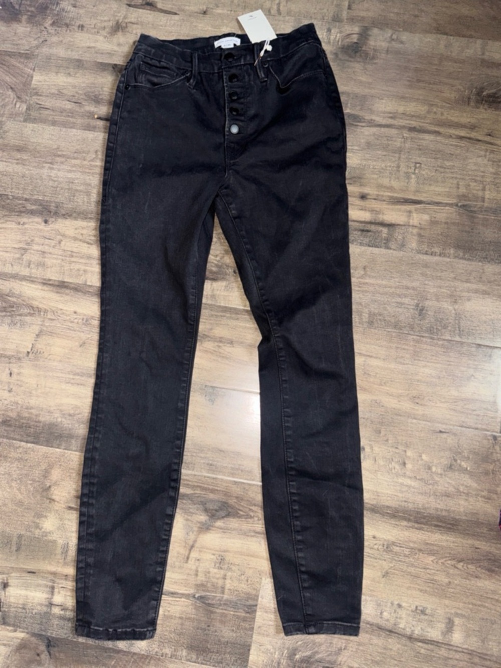 Good American Compression Skinny Jeans Black Sz 2/26 NWT Sold Out Khloe K - Picture 9 of 10
